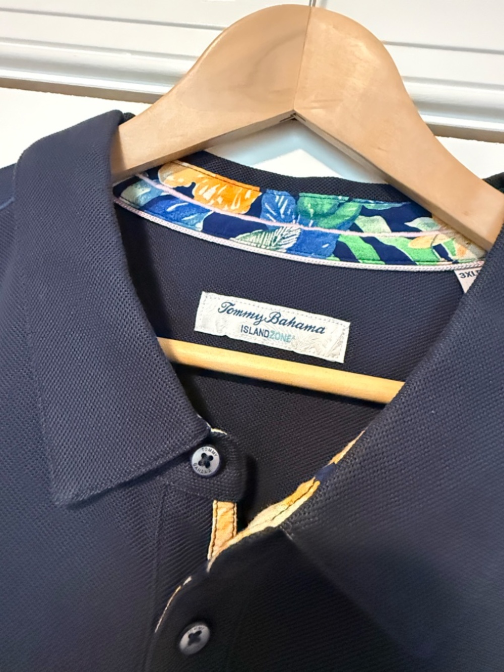 Tommy Bahama IslandZone Polo Shirt – Men’s 3XB Navy Blue Marlin Logo